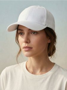 Bawełniana czapka z daszkiem - biały. Białe czapki Sinsay, bez wzorów, z bawełny. Za 9,99 zł.