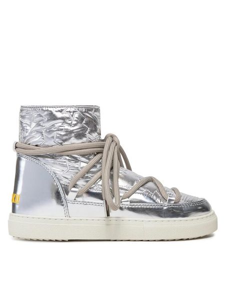 Inuikii Śniegowce Bomber Star 75202-068 Srebrny. Szare buty zimowe Inuikii, ze skóry, bez obcasa, bez zapięcia. Za 849,99 zł.