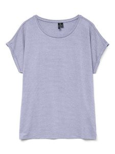 Vero Moda Koszulka w kolorze fioletowym rozmiar: L. Różowe bluzki Vero Moda, l, bez wzorów, z wiskozy, klasyczne, bez kołnierzyka, bez ramiączek. Za 65,85 zł.