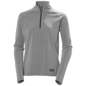Bluza damska z zamkiem 1/2 Helly Hansen Tyri. Szare bluzy Helly Hansen, bez wzorów, bez kaptura. Za 363,00 zł.