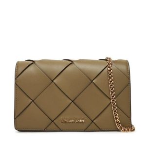 Torebka MICHAEL Michael Kors. Brązowe torebki wieczorowe MICHAEL Michael Kors, bez wzorów, bez dodatków. Za 669,99 zł.