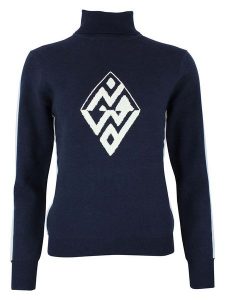 Peak Mountain Golf w kolorze granatowo-białym rozmiar: XL. Białe golfy Peak Mountain, z aplikacjami. Za 217,99 zł.