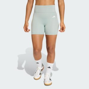 Krótkie legginsy Optime Essentials Workout. Zielone legginsy ADIDAS, bez wzorów, z podwyższonym stanem, krótkie. Za 179,00 zł.