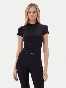 Guess T-Shirt O5GP04 KCDA2 Czarny Slim Fit. Czarne t-shirty Guess, m, z aplikacjami, z syntetyku, bez kołnierzyka, bez ramiączek. Za 119,99 zł.