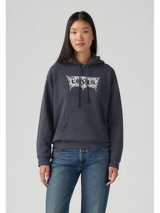 Levi's Bluza w kolorze granatowym rozmiar: S. Niebieskie bluzy Levi's®, s, bez wzorów, z kapturem. Za 170,87 zł.