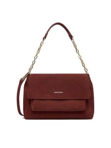 GINO ROSSI Torebka EO-LA224-19145 Bordowy. Czerwone torebki klasyczne Gino Rossi, bez wzorów, ze skóry, bez dodatków. Za 399,99 zł.