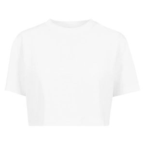 Krótka Koszulka Damska Oversize Crop. Białe bluzki Urban Classics, xl, bez wzorów, casualowe, bez kołnierzyka, bez ramiączek. Za 48,99 zł.