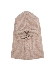 Nine West Balaklawa CEO-NW-W3-003-AW26 Beżowy. Brązowe rękawiczki Nine West, bez wzorów, z poliesteru. Za 69,99 zł.