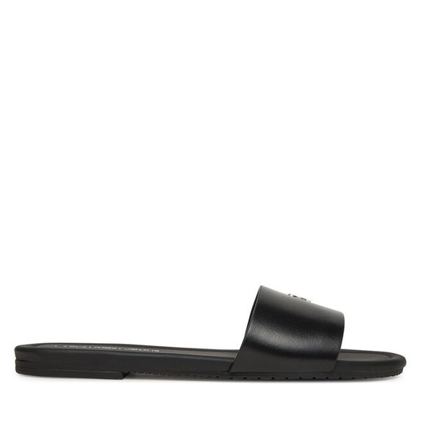 Klapki Calvin Klein Jeans. Czarne klapki Calvin Klein Jeans, bez wzorów, z jeansu, bez obcasa. Za 209,99 zł.