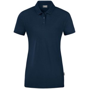 Damska koszulka polo Jako Polo Doubletex. Niebieskie bluzki JAKO, bez wzorów, sportowe, bez kołnierzyka, bez ramiączek. Za 219,50 zł.