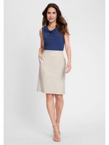 Olsen Spódnica w kolorze beżowym rozmiar: 40. Brązowe spódnice Olsen, na co dzień, bez wzorów, mini. Za 135,17 zł.