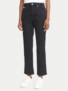 Calvin Klein Jeans Jeansy Archive LV047H736G Czarny Slim Fit. Czarne jeansy Calvin Klein Jeans, bez wzorów, z bawełny. Za 409,99 zł.