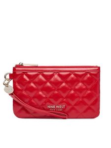 Nine West Torebka LILLA1 Czerwony. Czerwone torebki klasyczne Nine West, bez wzorów, ze skóry, bez dodatków. Za 99,99 zł.