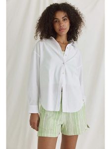 Cotton Candy Bluzka "Natascha" w kolorze białym rozmiar: S. Białe bluzki Cotton Candy, s, bez wzorów, bez kołnierzyka, bez ramiączek. Za 148,96 zł.