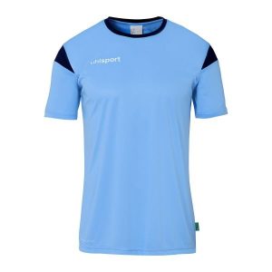 Koszulka Uhlsport Squad 27. Niebieskie bluzki Uhlsport, xl, bez wzorów, z dżerseju, sportowe, bez kołnierzyka, bez ramiączek. Za 122,50 zł.