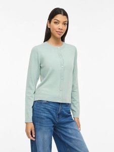 Vila Kardigan "Vimalu" w kolorze zielonym rozmiar: M. Zielone kardigany Vila, z materiału. Za 88,02 zł.