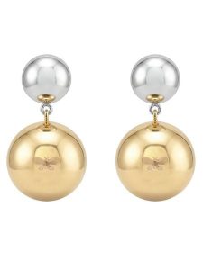 Weekend Max Mara Kolczyki 2615751074650 Złoty. Żółte kolczyki Weekend Max Mara, metalowe. Za 339,99 zł.