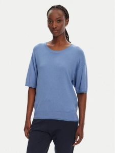 Liu Jo Sweter WA5383 MS49I Niebieski Regular Fit. Niebieskie swetry klasyczne Liu Jo, xs, z wiskozy, bez kołnierzyka. Za 259,99 zł.