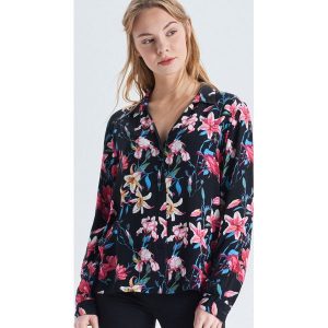 Koszula w kwiaty - Czarny. Koszule marki Cropp. W wyprzedaży za 39,99 zł.