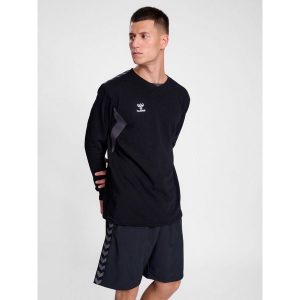 Bluza Hummel Authentic. Czarne bluzy Hummel, bez wzorów, bez kaptura. Za 217,50 zł.