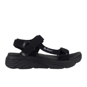 Sandały damskie Lee Cooper LCW-25-03-3398LA czarne. Czarne sandały bez wzorów, z otwartym noskiem, bez obcasa, bez zapięcia. Za 251,21 zł.