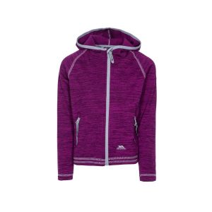Trespass Goodness - Polar damski At200 Purple Orchid Marl. Czarne kurtki Trespass, bez wzorów, z polaru, z kapturem. W wyprzedaży za 118,85 zł.