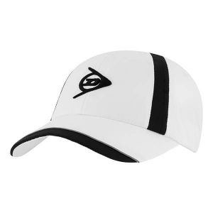 Czapka sportowa z daszkiem Dunlop Performance Cap. Białe czapki DUNLOP, bez wzorów, z materiału, sportowe. Za 52,00 zł.