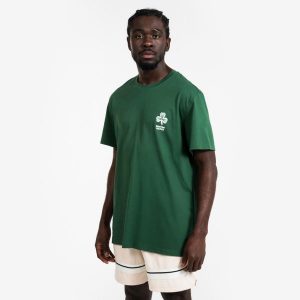 Koszulka do gry w koszykówkę unisex Tarmak NBA Celtics TS 900. Zielone bluzki TARMAK, m, bez wzorów, z bawełny, sportowe, bez kołnierzyka, bez ramiączek. Za 79,99 zł.