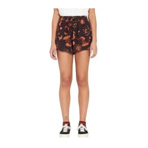 Spodenki turystyczne damskie Volcom Connected Minds. Czarne szorty Volcom, bez wzorów, z wiskozy. W wyprzedaży za 115,00 zł.