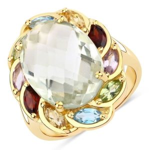 Rafaela Donata Pierścionek Srebro wysokiej próby Żółte złoto Pierścionki 1 ct Damski. Żółte pierścionki Rafaela Donata, z ametystem, pozłacane. Za 629,99 zł.