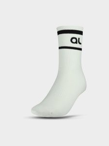 4F Skarpety casual za kostkę 4F x Anna Lewandowska - białe 35-38. Białe skarpetki 4f, bez wzorów, z bawełny. Za 29,99 zł.