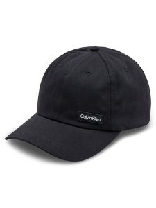 Calvin Klein Czapka z daszkiem Elevated Patch K50K510487 Czarny. Czarne czapki Calvin Klein, bez wzorów, z bawełny. Za 139,99 zł.