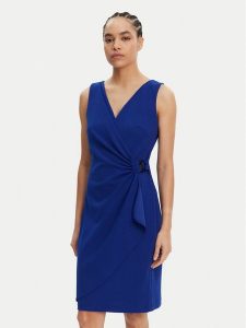 DKNY Sukienka koktajlowa DD5ACH15 Niebieski Slim Fit. Niebieskie kombinezony DKNY, bez wzorów, z syntetyku, wizytowe, bez kołnierzyka, bez ramiączek. Za 369,99 zł.