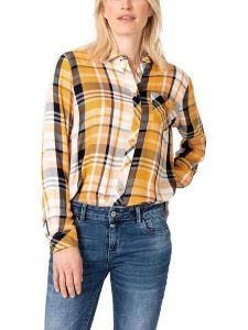 Timezone Koszula w kolorze pomarańczowo-granatowym rozmiar: S. Niebieskie koszule Timezone, s, bez wzorów, z wiskozy, bez kołnierzyka, bez ramiączek. Za 110,95 zł.