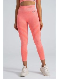 Galvanni Legginsy sportowe w kolorze pomarańczowym rozmiar: S. Pomarańczowe legginsy Galvanni, s, bez wzorów, z podwyższonym stanem, outdoorowe. Za 228,95 zł.