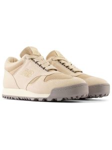New Balance Skórzane sneakersy "Rainer" w kolorze beżowym rozmiar: 44,5. Brązowe trampki New Balance, bez wzorów, z materiału, bez zapięcia. Za 276,71 zł.
