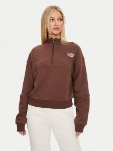 Reebok Bluza Coverup 10007628 Brązowy Regular Fit. Brązowe bluzy Reebok, m, bez wzorów, z syntetyku, bez kaptura. Za 159,99 zł.