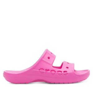 Klapki Crocs. Czerwone klapki Crocs, bez wzorów, bez obcasa. Za 129,99 zł.