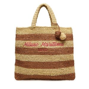 Torebka Liu Jo. Brązowe shopper bag Liu Jo, bez wzorów, bez dodatków. Za 379,99 zł.