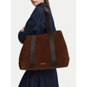 Torebka GINO ROSSI. Brązowe shopper bag Gino Rossi, bez wzorów, bez dodatków. Za 599,99 zł.