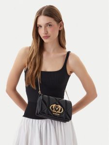 LOVE MOSCHINO Torebka JC4043PP0OLC0000 Czarny. Czarne torebki klasyczne LOVE MOSCHINO, bez wzorów, ze skóry, bez dodatków. Za 552,99 zł.