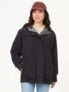 Marmot Parka "All Weather" w kolorze czarnym rozmiar: M. Czarne płaszcze Marmot, m, bez wzorów, bez kaptura. Za 528,34 zł.