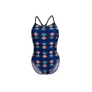 Damski kostium kąpielowy 1-częściowy Arena Vibes Boos. Niebieskie stroje jednoczęściowe Arena, bez wzorów. Za 239,00 zł.