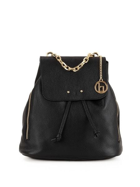 Lia Biassoni Skórzany plecak "Imera" w kolorze czarnym - 30 x 32 x 12 cm rozmiar: onesize. Czarne plecaki Lia Biassoni. Za 308,18 zł.