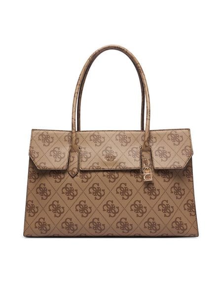 Guess Torebka Kiera TWOB97 32024 Brązowy jasny. Brązowe shopper bag Guess, z aplikacjami, ze skóry, bez dodatków. Za 679,99 zł.