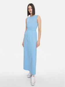 United Colors Of Benetton Sukienka letnia 3L3XDV01G Niebieski Regular Fit. Niebieskie kombinezony United Colors of Benetton, na lato, l, bez wzorów, z bawełny, bez kołnierzyka, bez ramiączek. Za 149,99 zł.