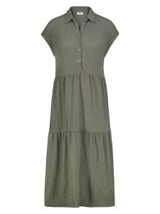 Sublevel Sukienka w kolorze khaki rozmiar: XL. Brązowe sukienki Sublevel, na co dzień, xl, bez wzorów, bez kołnierzyka, bez ramiączek, maxi, proste. Za 104,89 zł.