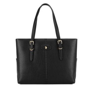 Torebka U.S. Polo Assn. Czarne torebki klasyczne U.S. Polo Assn., bez wzorów, bez dodatków. Za 309,99 zł.