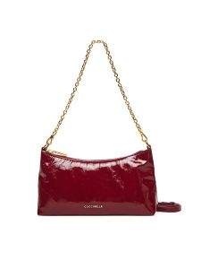 Coccinelle Torebka THJ Coccinelle Aura Shiny E5 THJ 55 01 01 Bordowy. Czerwone torebki klasyczne Coccinelle, bez wzorów, ze skóry, bez dodatków. Za 629,99 zł.