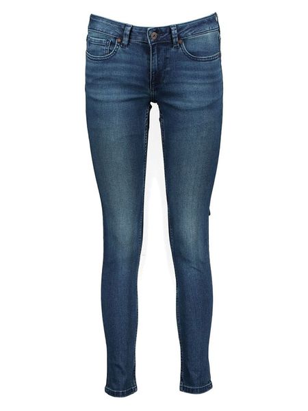 Pepe Jeans Dżinsy "Pixie" - Skinny fit - w kolorze granatowym rozmiar: W31/L30. Niebieskie jeansy Pepe Jeans, z aplikacjami, z jeansu. Za 154,07 zł.